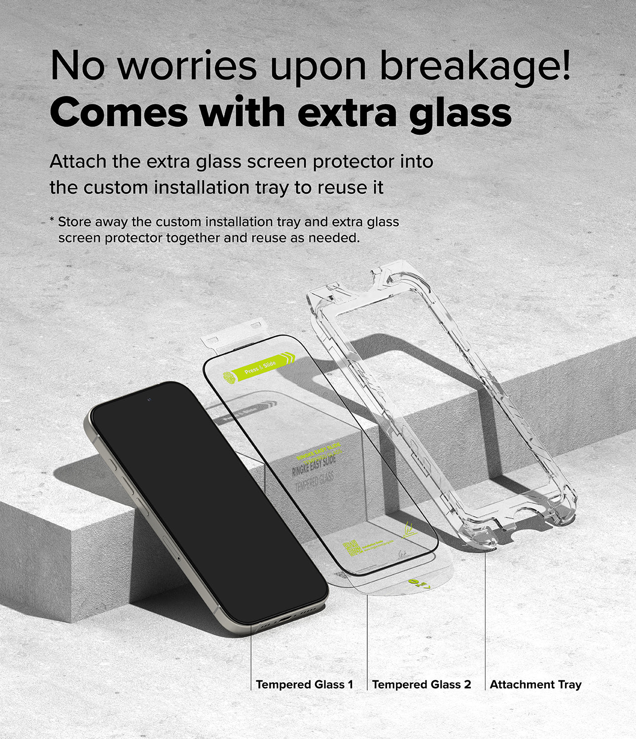 iPhone 16 Pro Max Screen Protector | Easy Slide Tempered Glass - Image 5