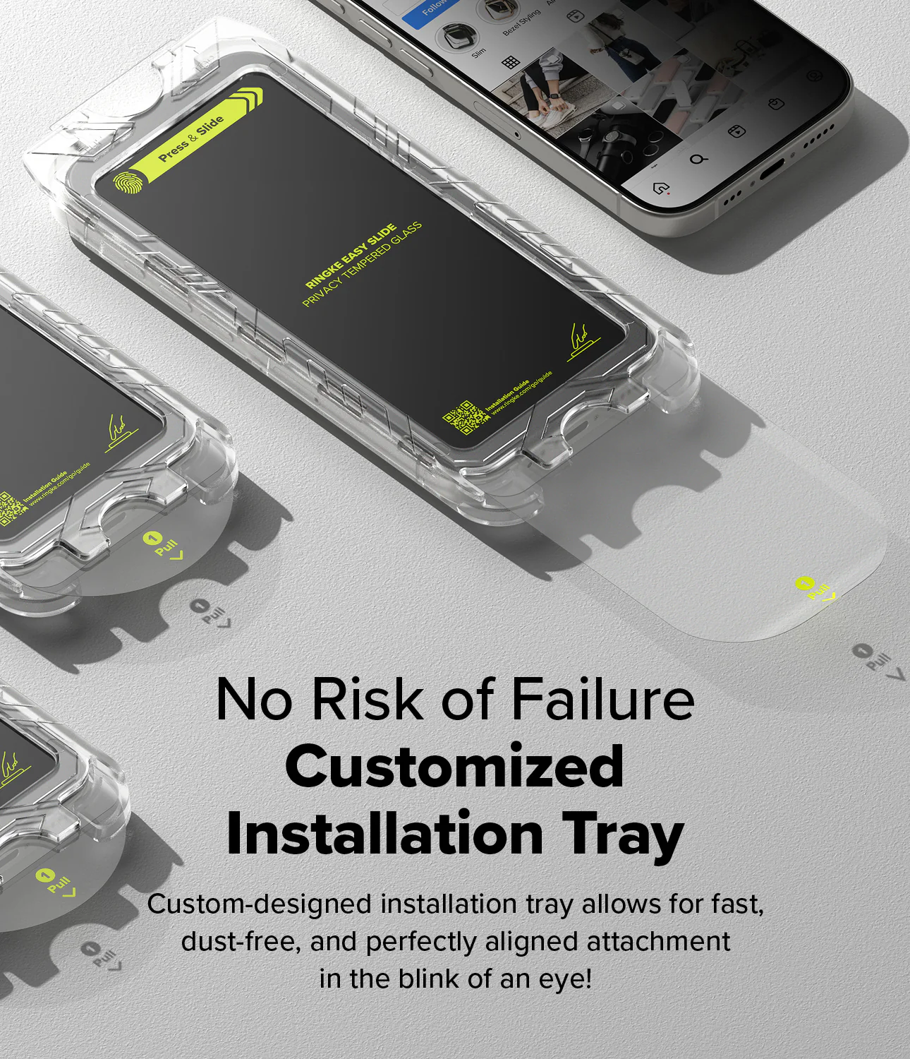 iPhone 16 Pro Screen Protector | Easy Slide Privacy Tempered Glass - Image 5