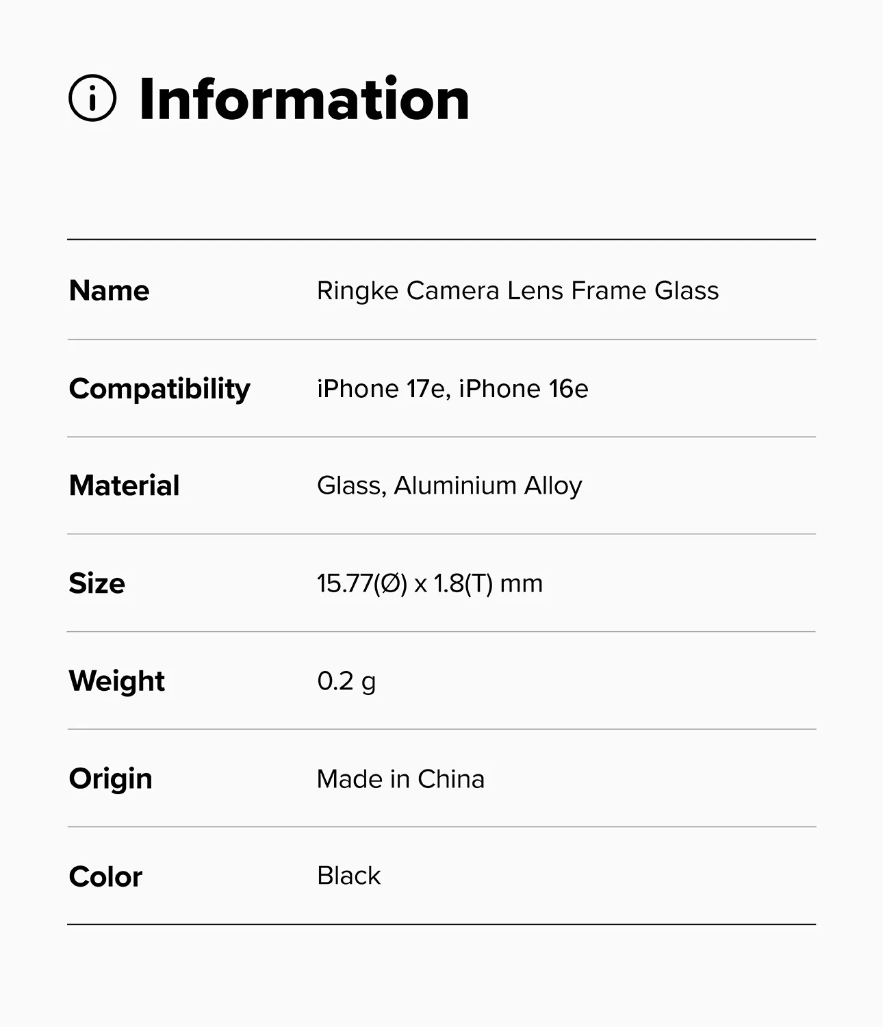 iPhone 17e / 16e | Camera Lens Frame Glass - Image 11