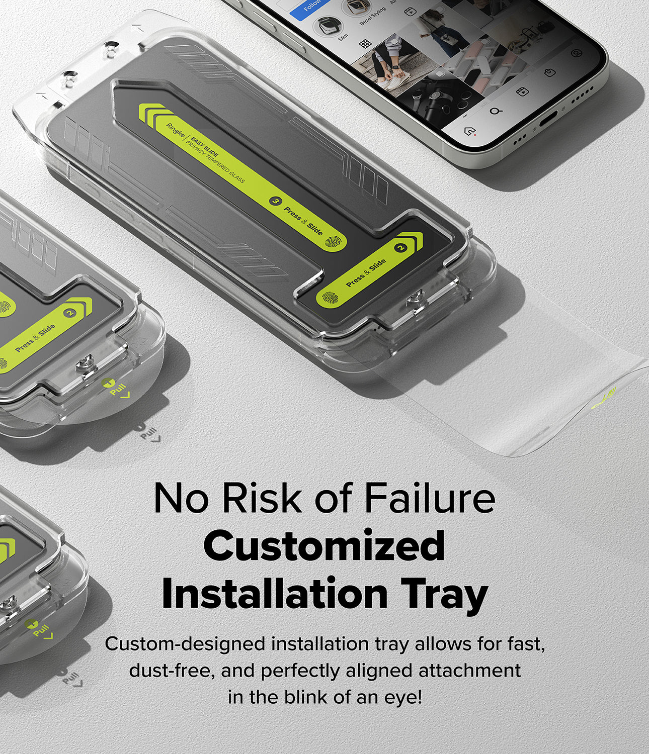 iPhone 17e / 16e Screen Protector | Easy Slide Privacy Tempered Glass - Image 5