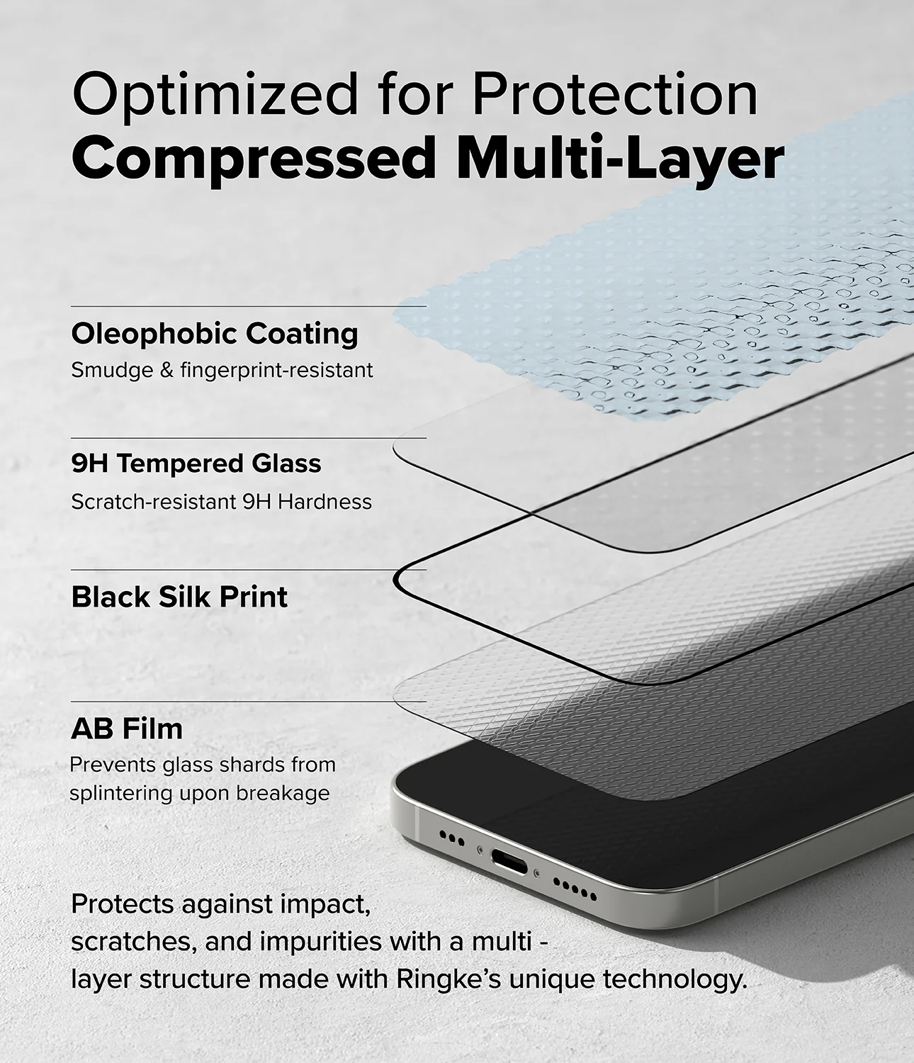 iPhone 17e / 16e Screen Protector | Easy Slide Tempered Glass - Image 8