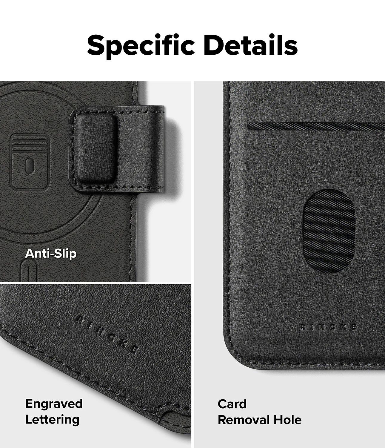 iPhone 17 Pro Cover | Folio Grip Wallet Magnetic - Image 4