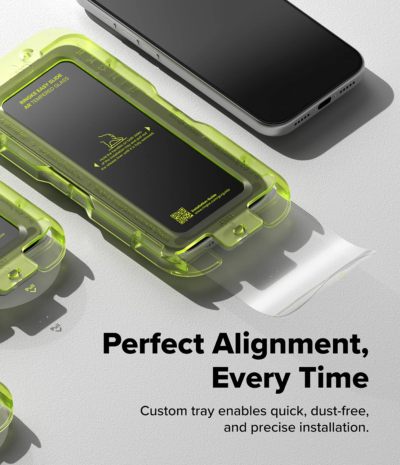 iPhone 17 Pro Max Screen Protector | Easy Slide AR Tempered Glass - Image 4