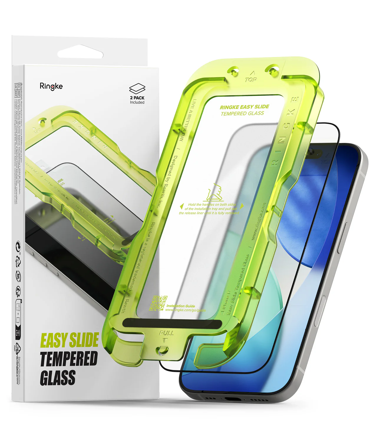 iPhone 17 Screen Protector | Easy Slide Tempered Glass