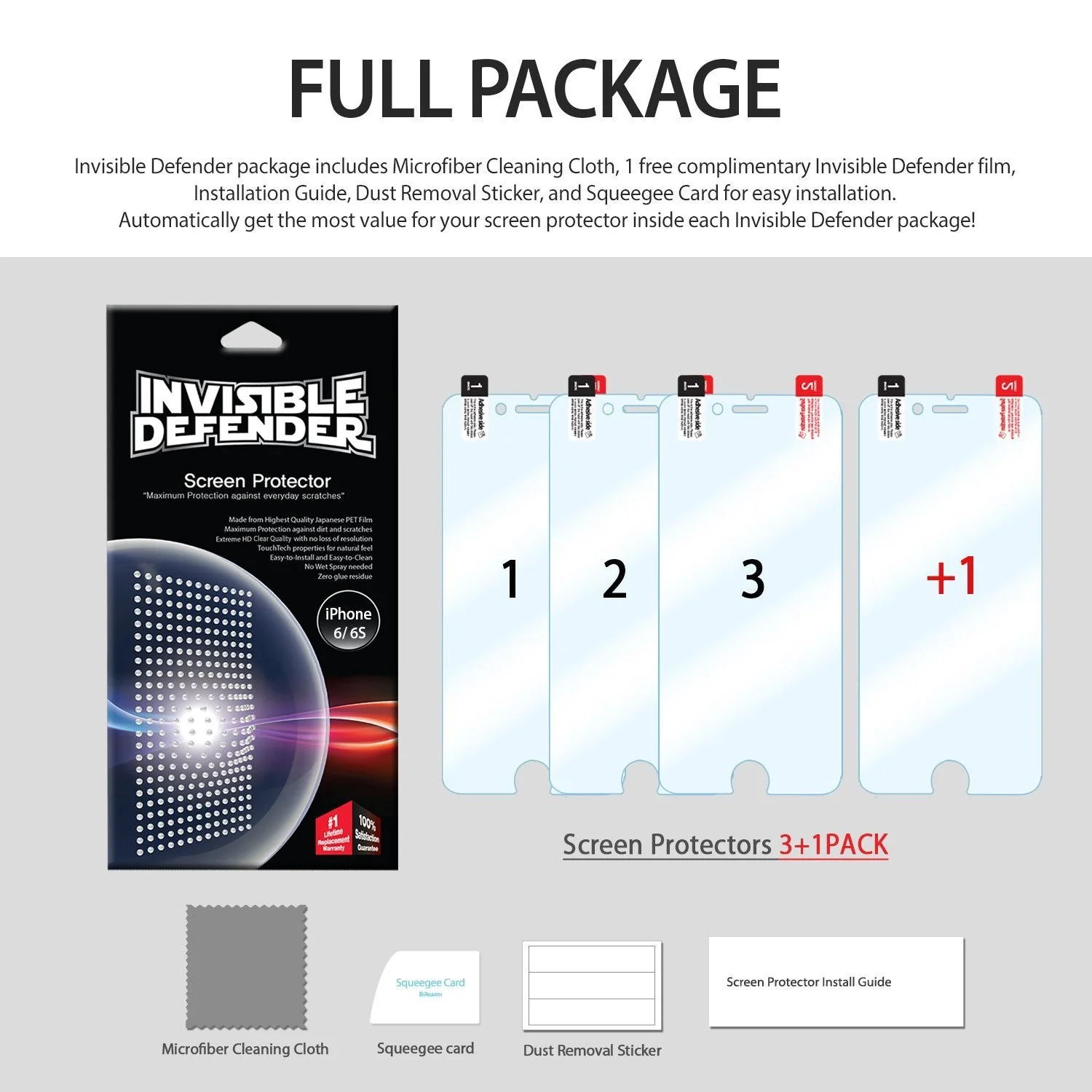 iPhone 6s / 6 Screen Protector | Invisible Defender - Image 9