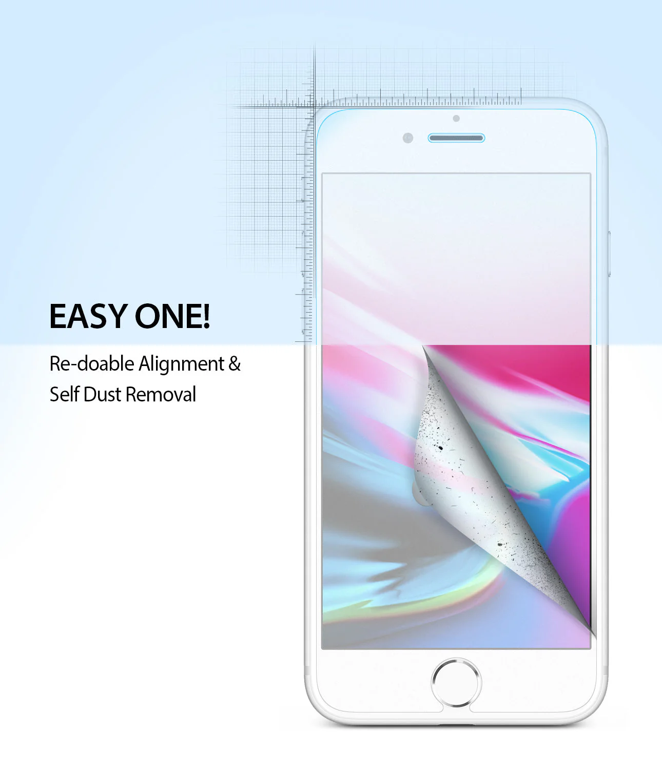 iPhone 7 / 8 / SE 2020 Screen Protector | Dual Easy Film - Image 4