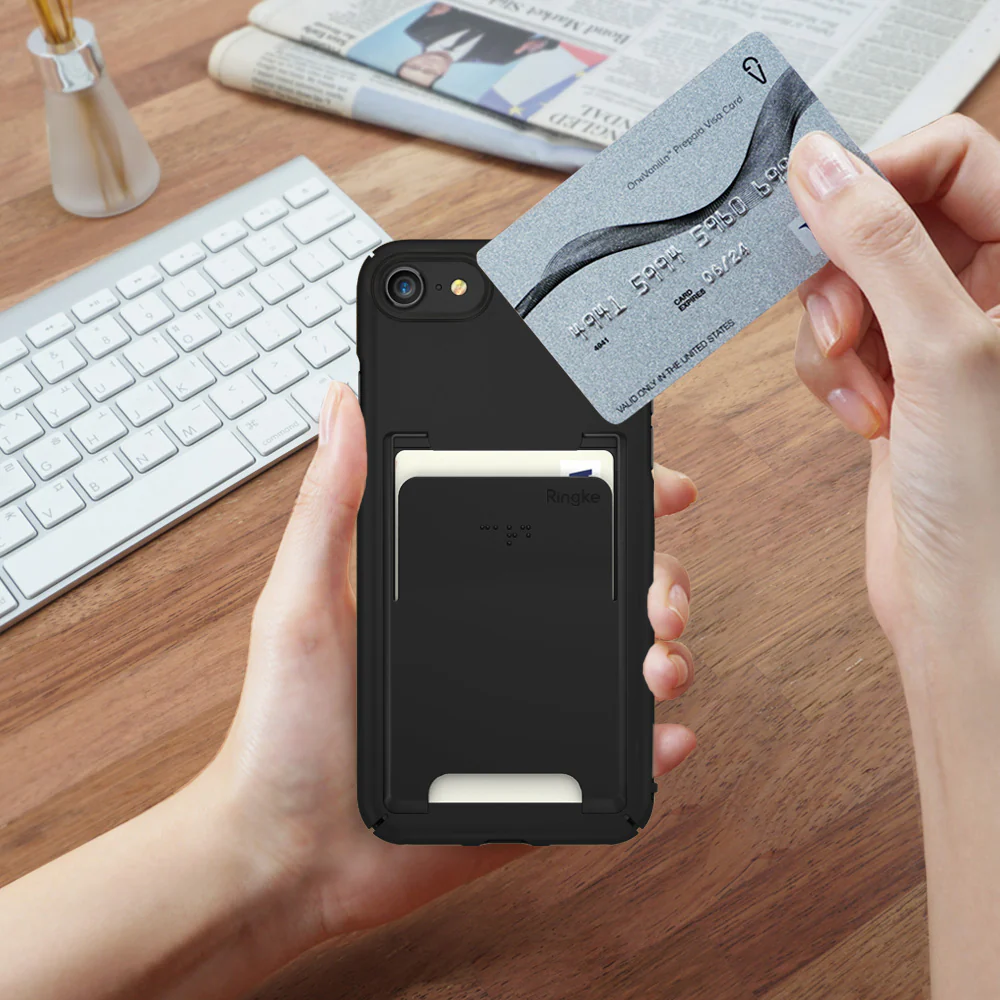 iPhone 8 / 7 / SE 2020 / SE 2022 Case | Slim/Slot - Black - Image 4