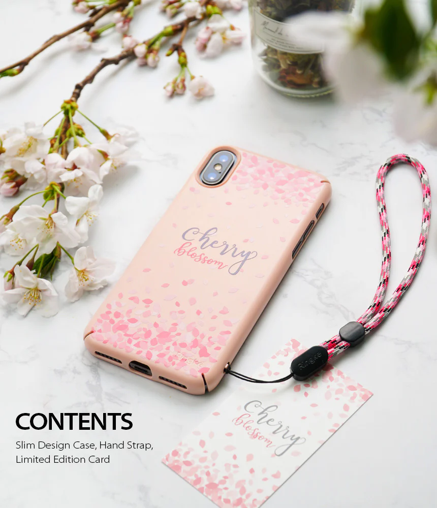 iPhone X Case | Slim (Cherry Blossom) - Image 3