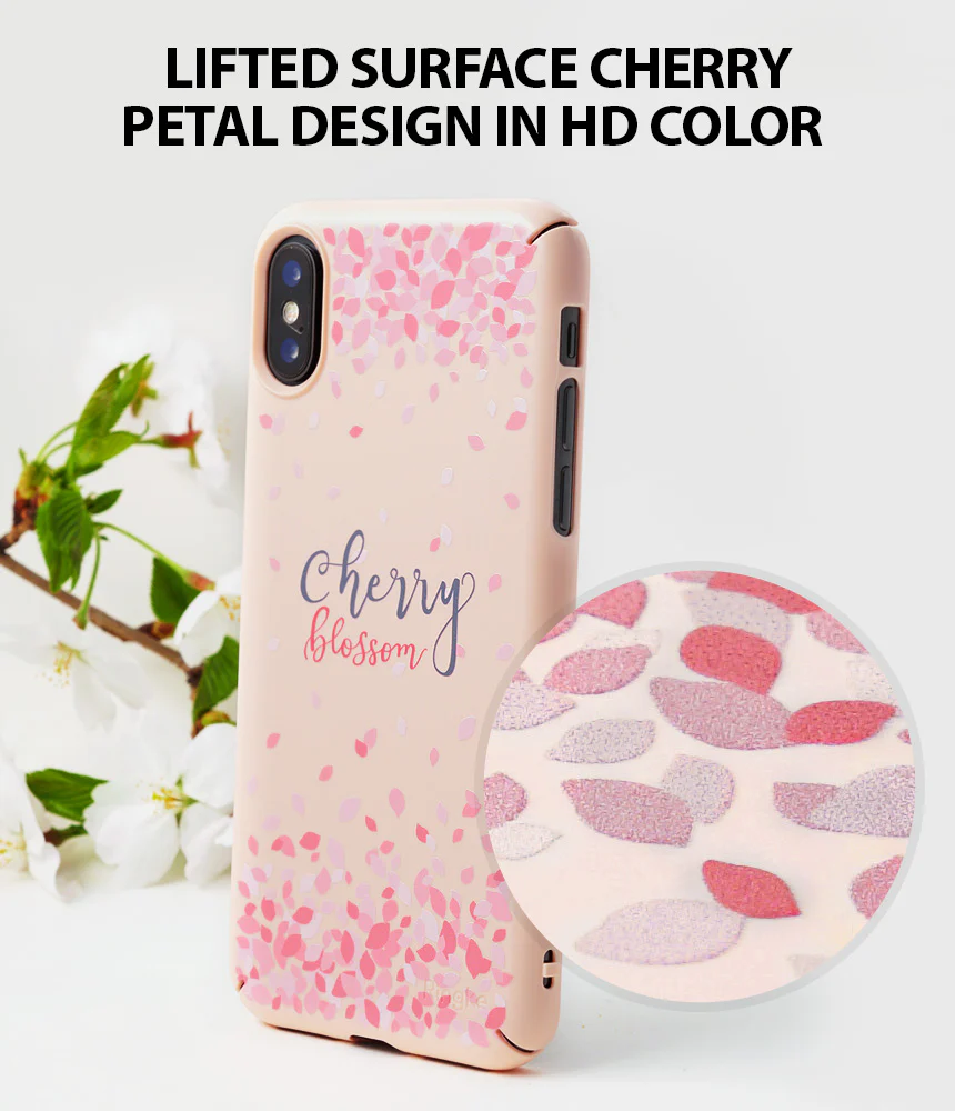 iPhone X Case | Slim (Cherry Blossom) - Image 4
