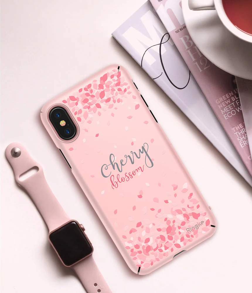 iPhone X Case | Slim (Cherry Blossom) - Image 7