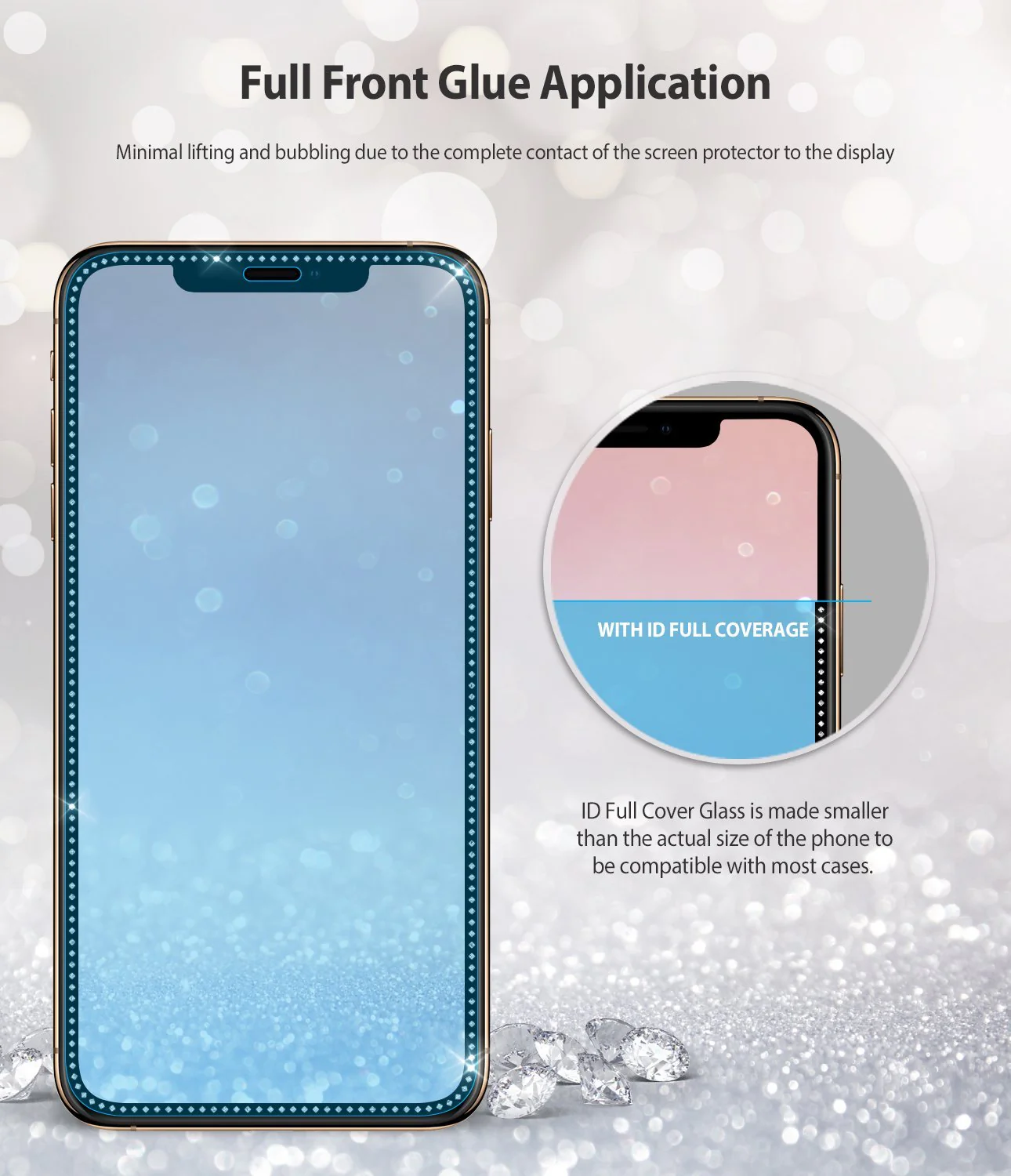 iPhone XS / 11 Pro Screen Protector | Invisible Defender Glass Jewel - Image 5