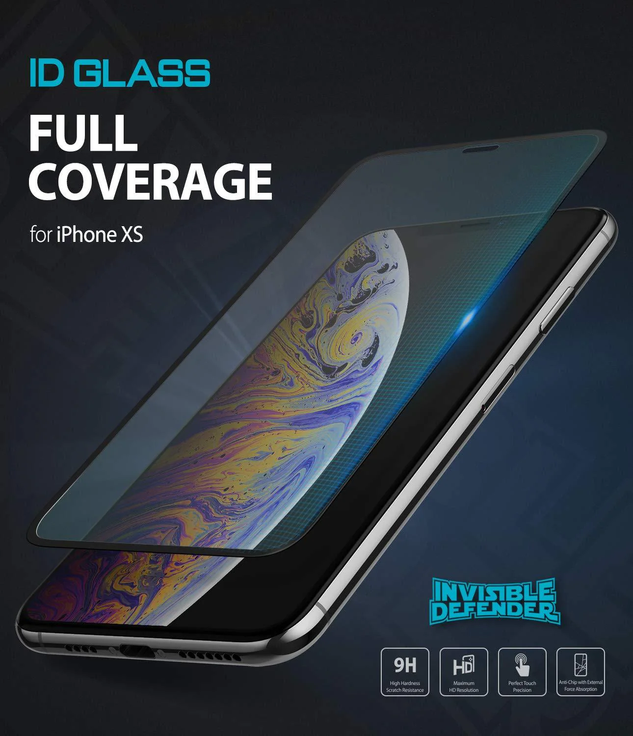 iPhone XS Screen Protector | Invisible Defender Glass - Image 2