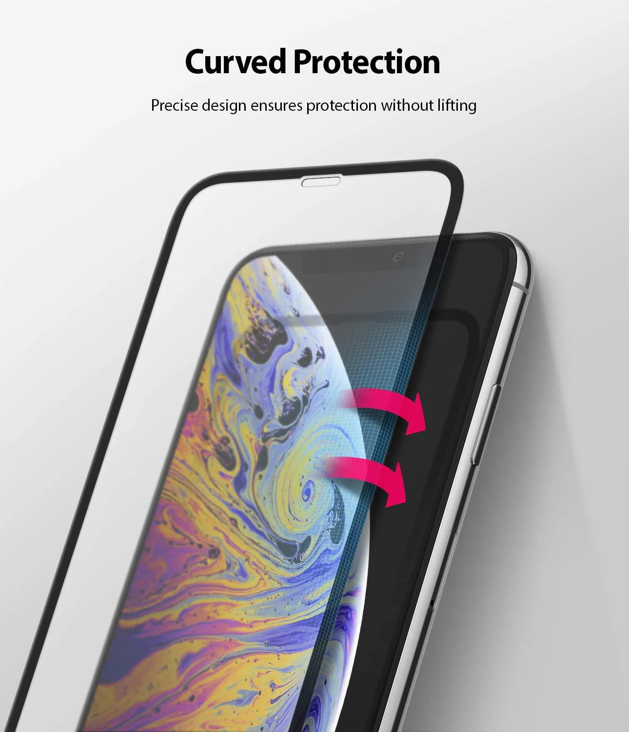 iPhone XS Screen Protector | Invisible Defender Glass - Image 3