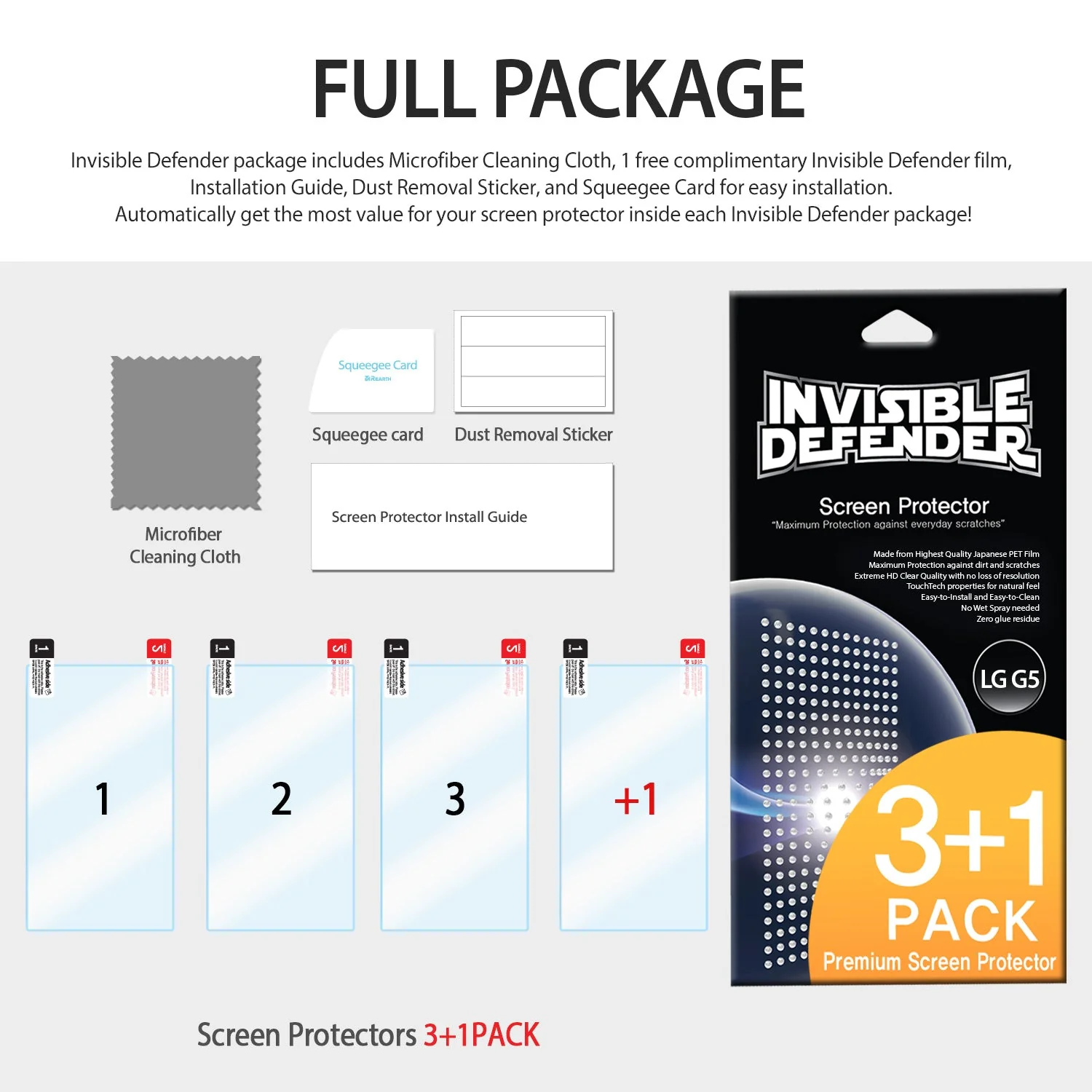 LG K7 / Tribute 5 Screen Protector | Invisible Defender - Image 8