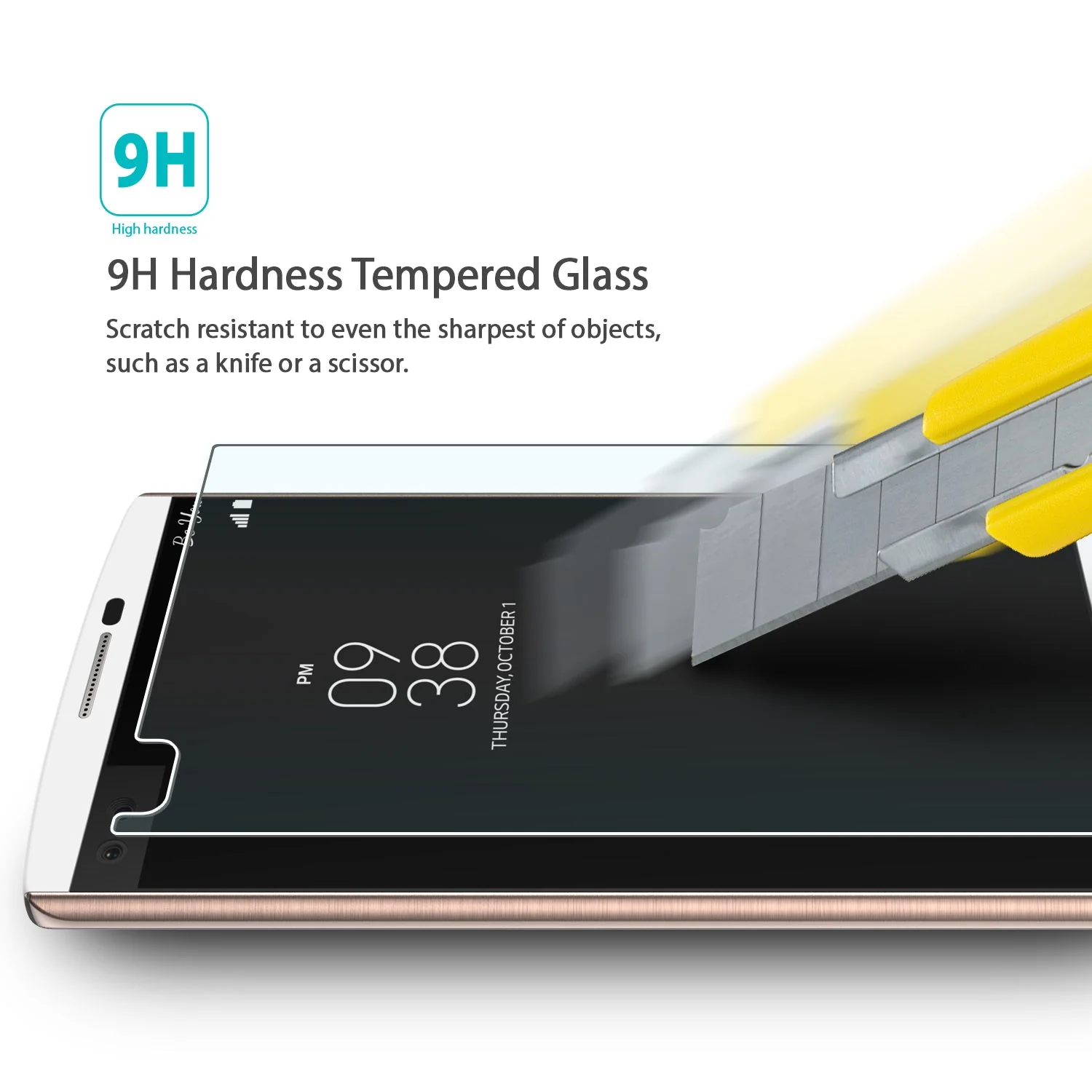 LG V10 Screen Protector | Invisible Defender Glass - Image 4