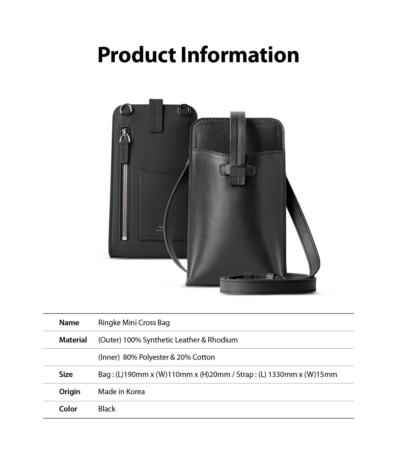 Mini Cross Bag | PU Leather - Image 15