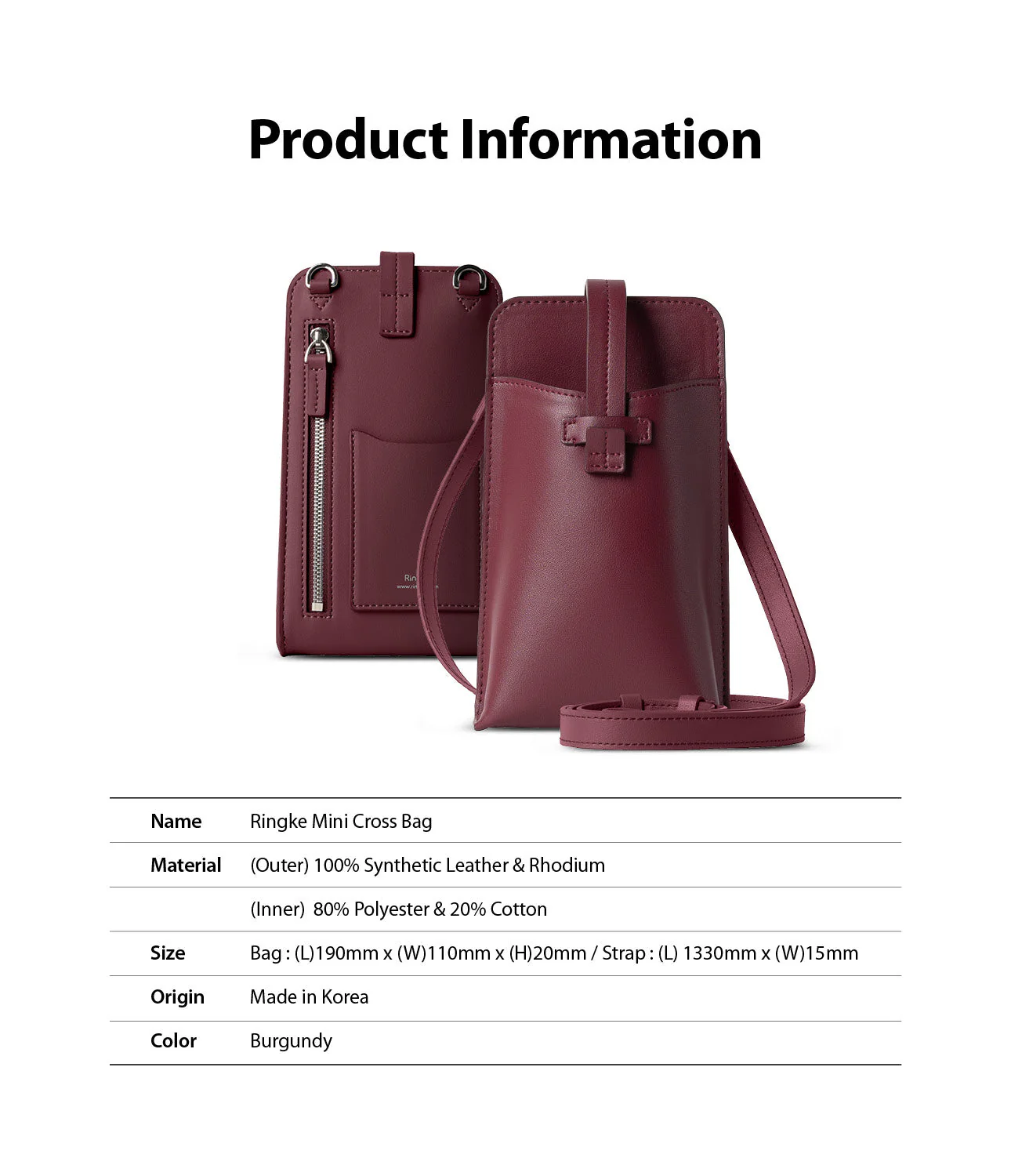 Mini Cross Bag | PU Leather - Image 28