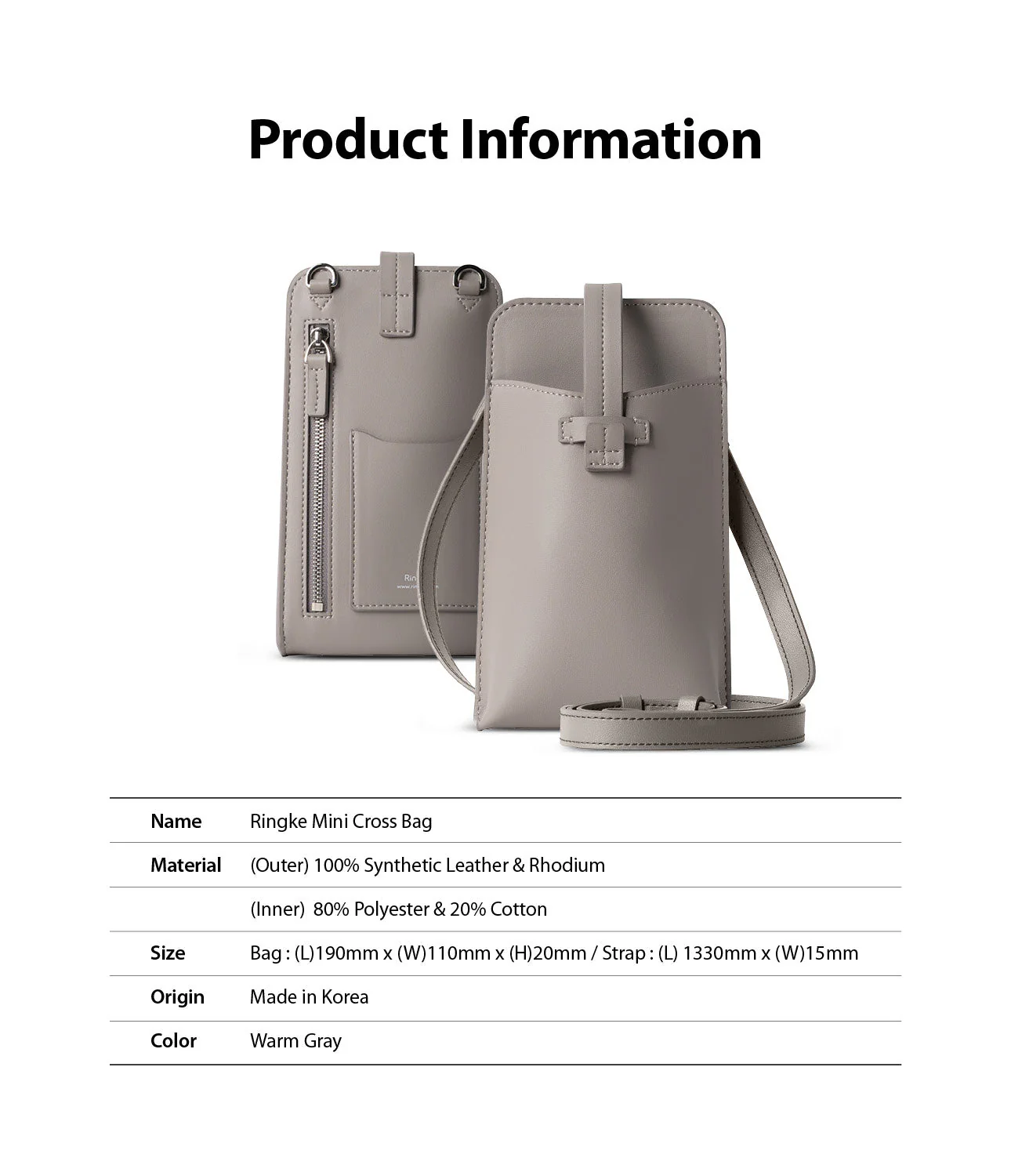 Mini Cross Bag | PU Leather - Image 42