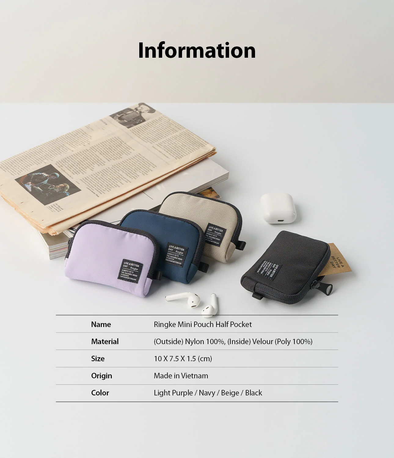 Mini Pouch | Half-Pocket - Image 48