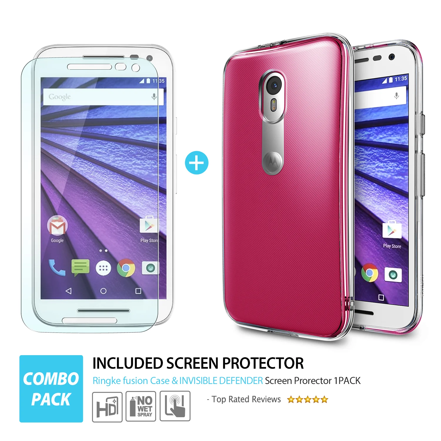 Moto G (2015) Case | Fusion - Smoke Black - Image 3