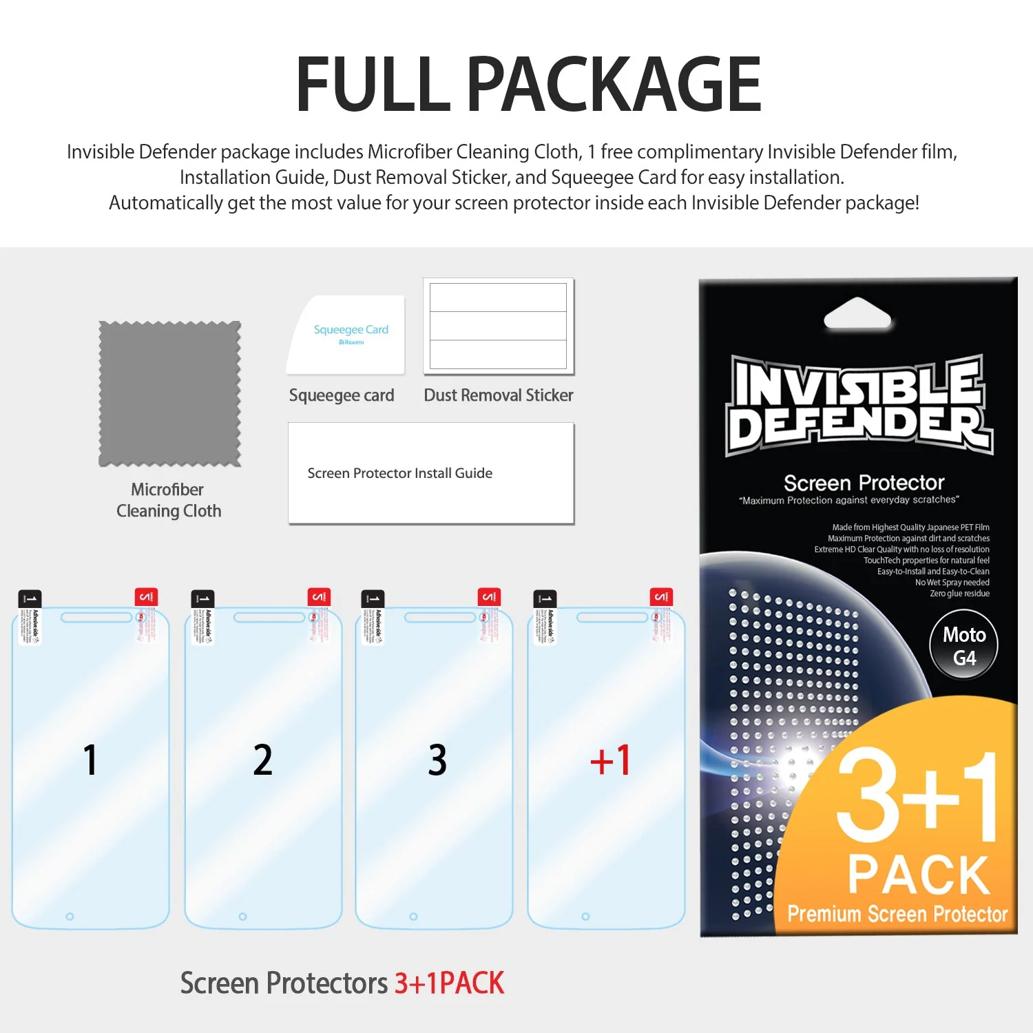 Moto G4 Screen Protector | Film - Image 7