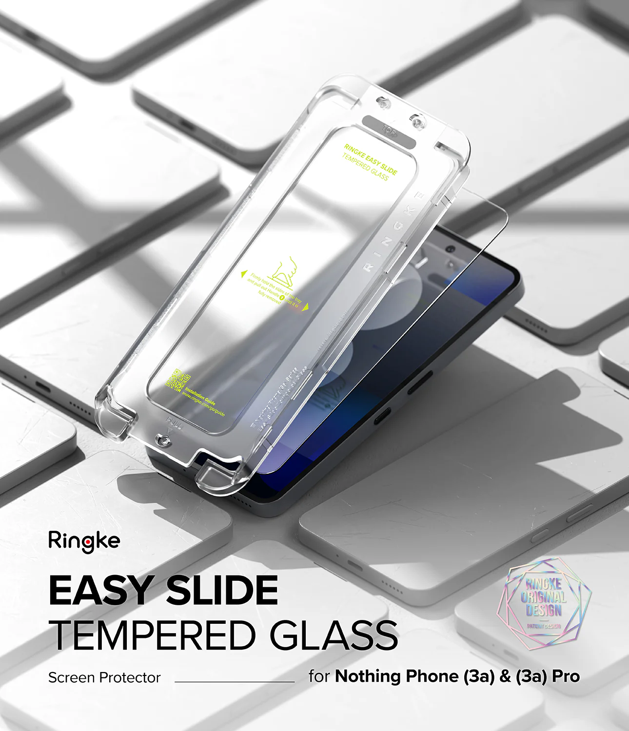 Nothing Phone (3a) / (3a) Pro Screen Protector | Easy Slide Tempered Glass - Image 2