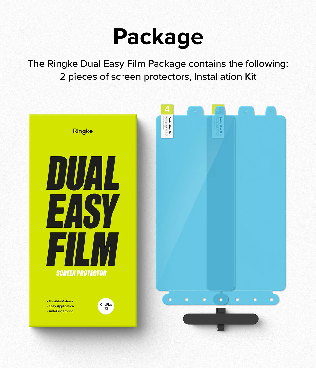 OnePlus 12 Screen Protector | Dual Easy Film [2 Pack] - Image 14