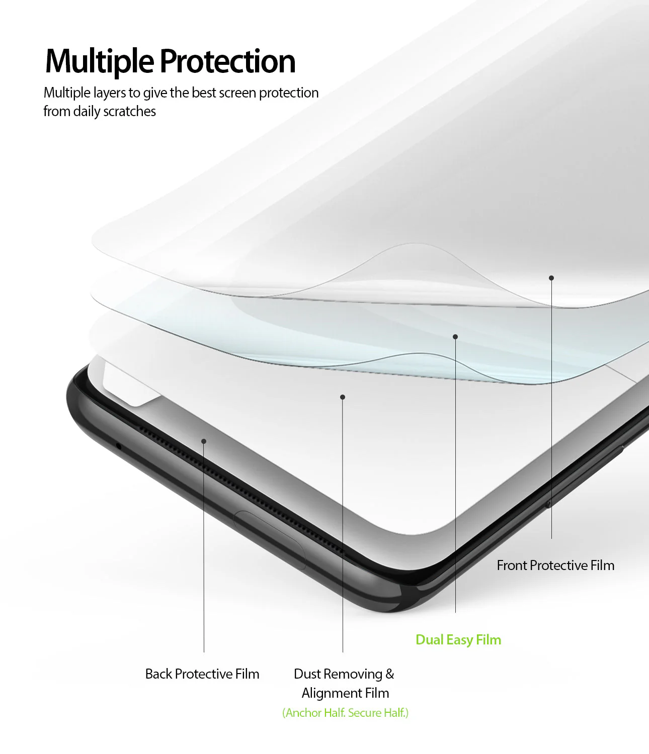 OnePlus 7 Screen Protector | Dual Easy Film - Image 3