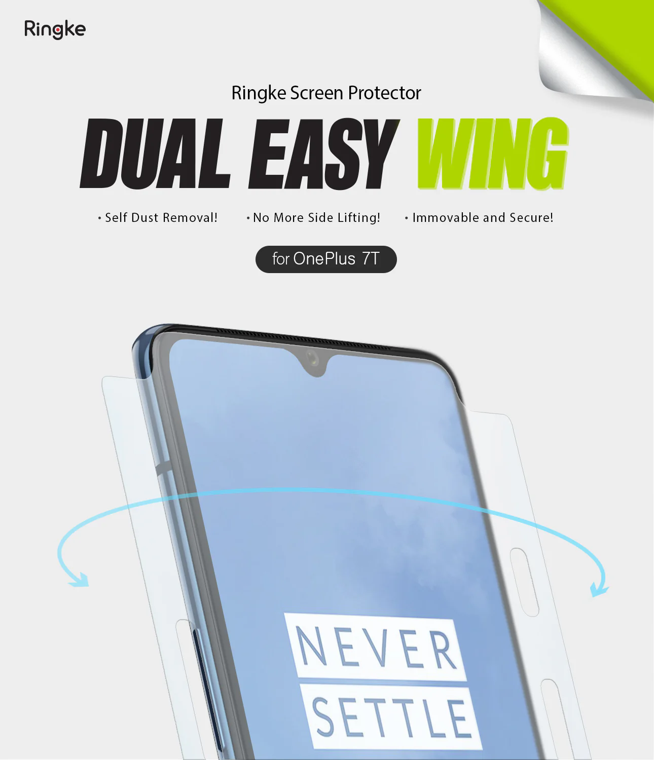 OnePlus 7T Screen Protector | Dual Easy Film - Image 2