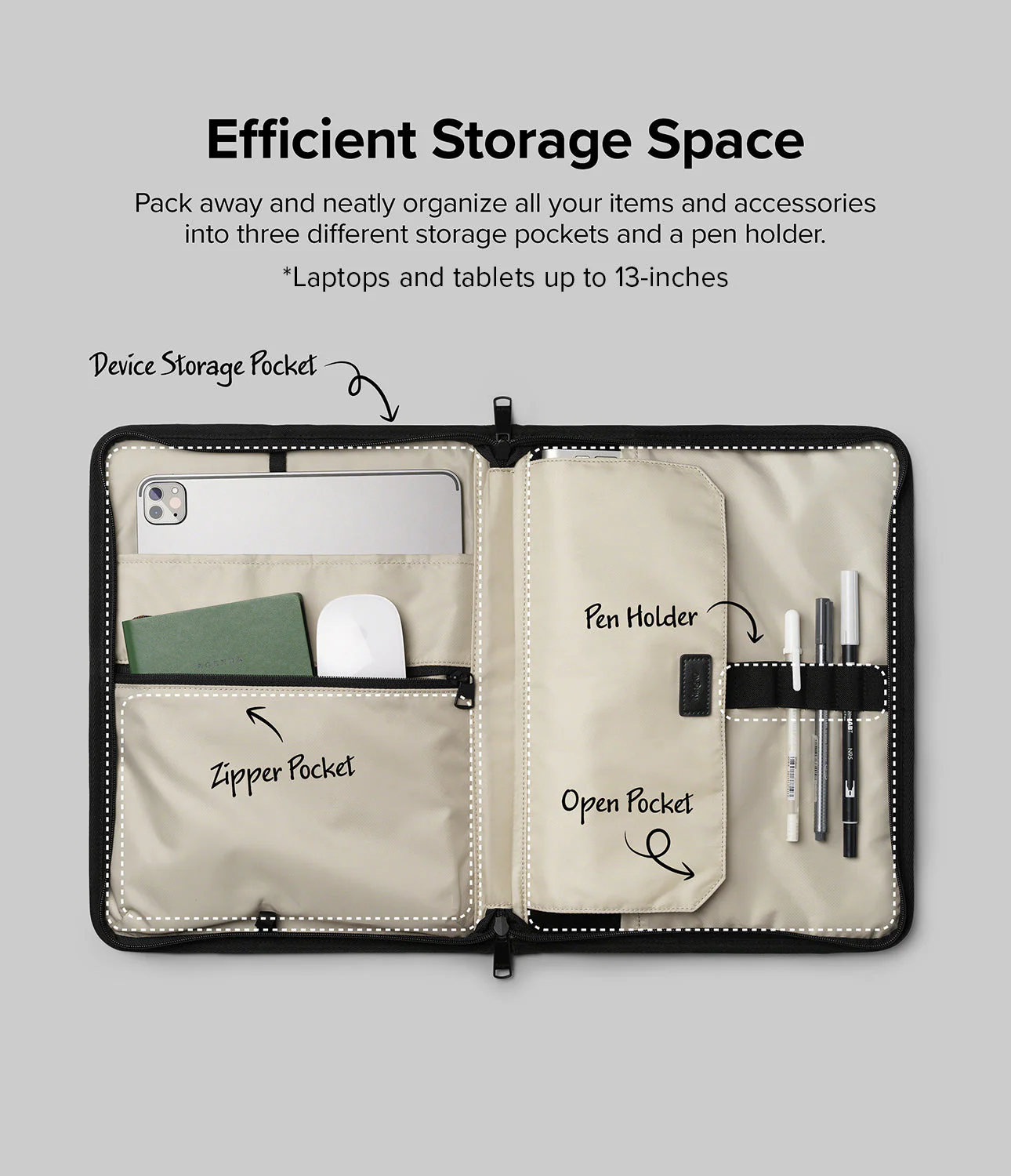 Pad Pouch | Smart Zip Pouch - Image 26