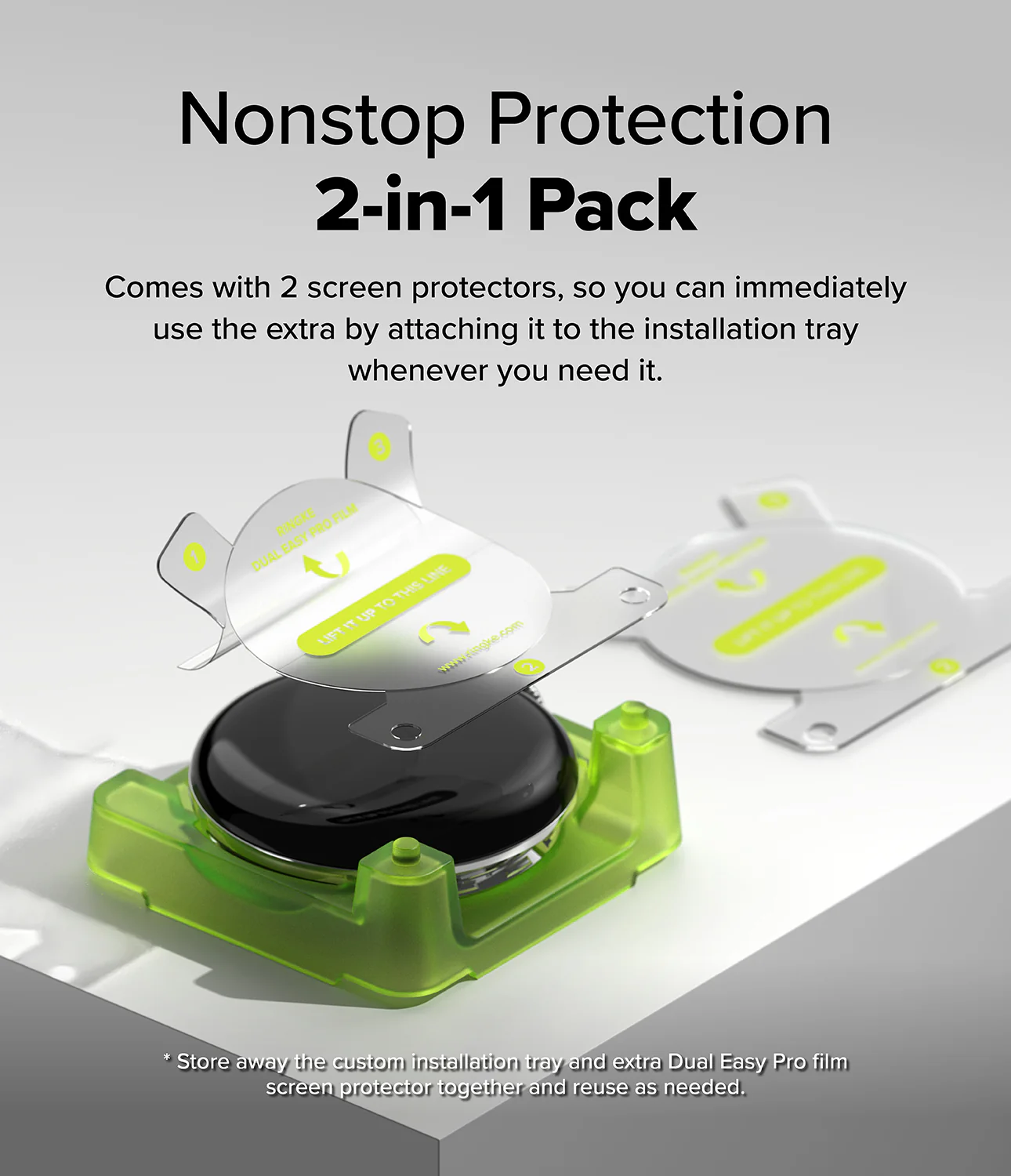Pixel Watch 4 41mm Screen Protector | Dual Easy Film Pro (2P) - Image 5