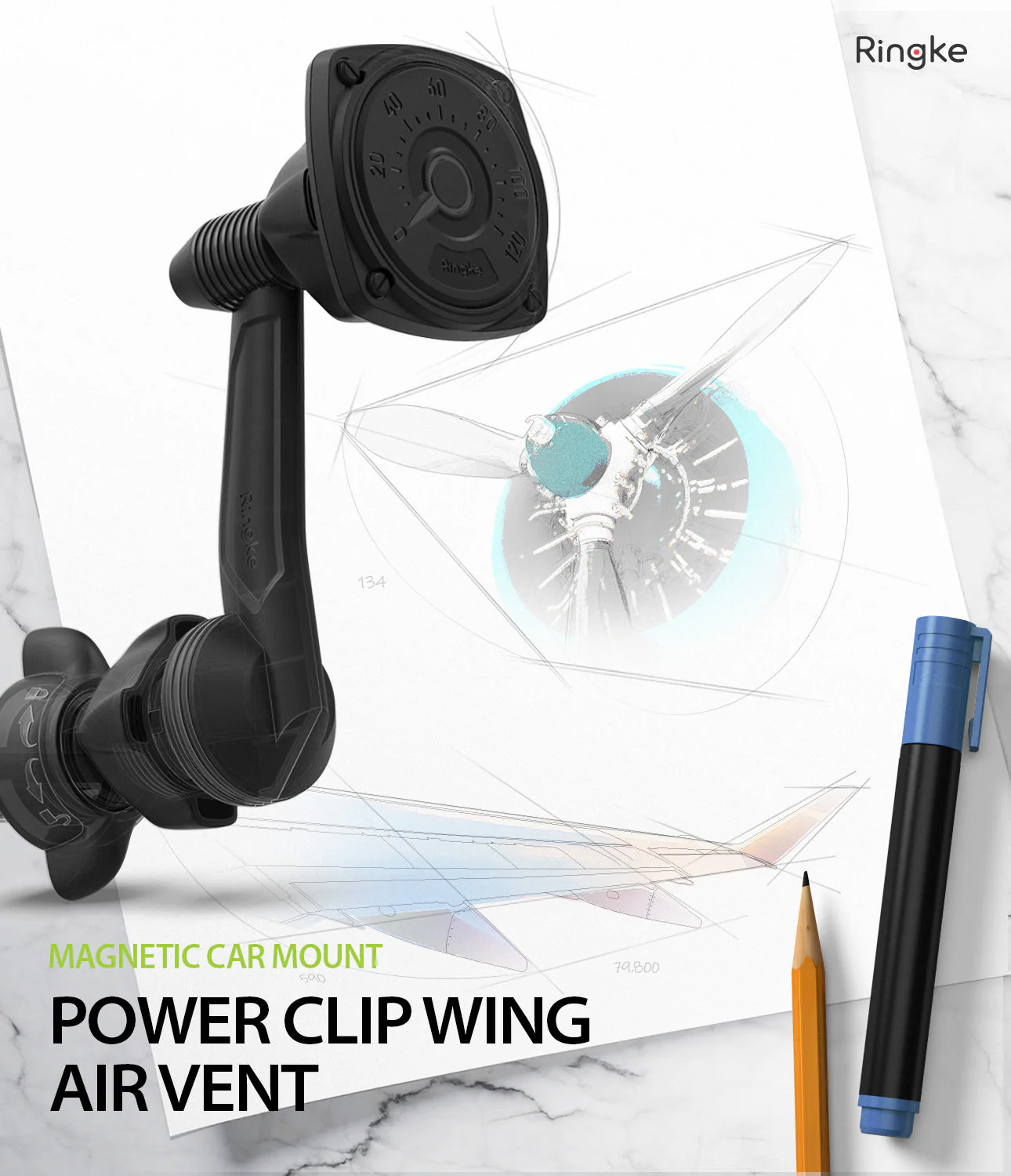 Power Clip Wing Car Mount - Image 12
