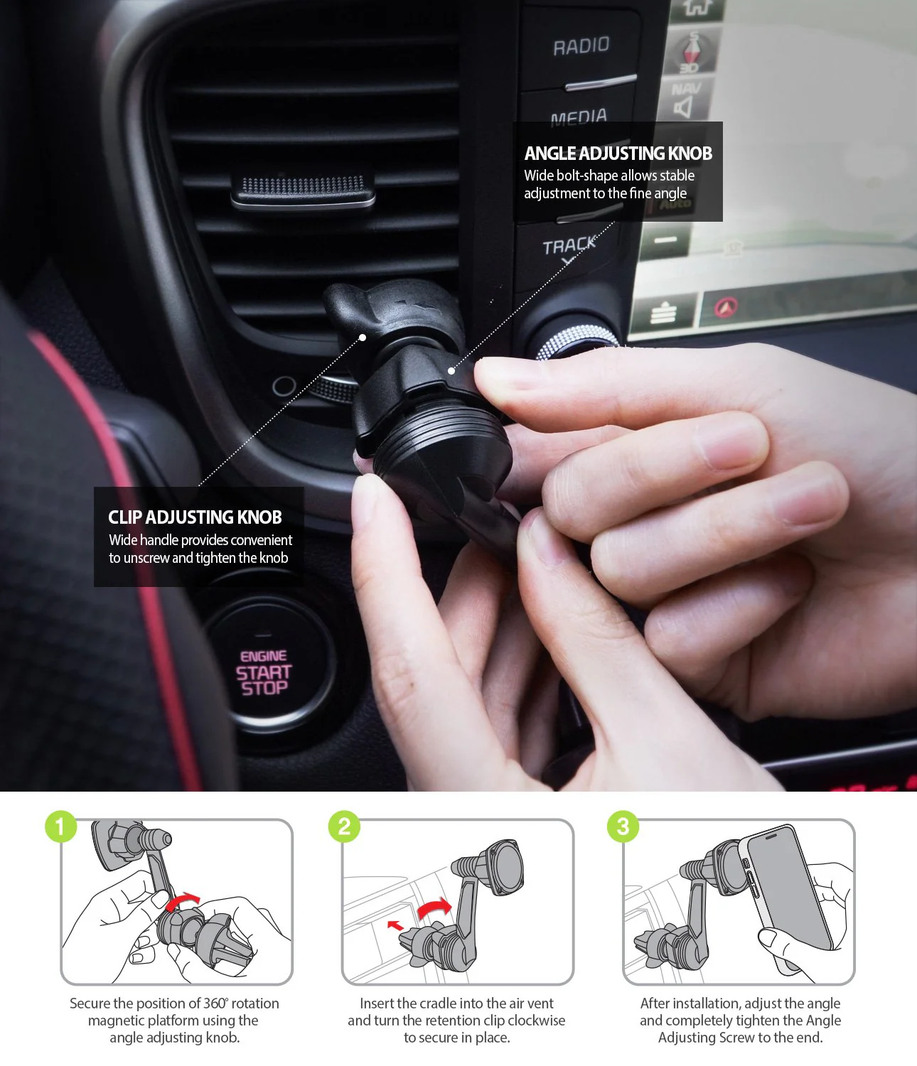 Power Clip Wing Car Mount - Image 7