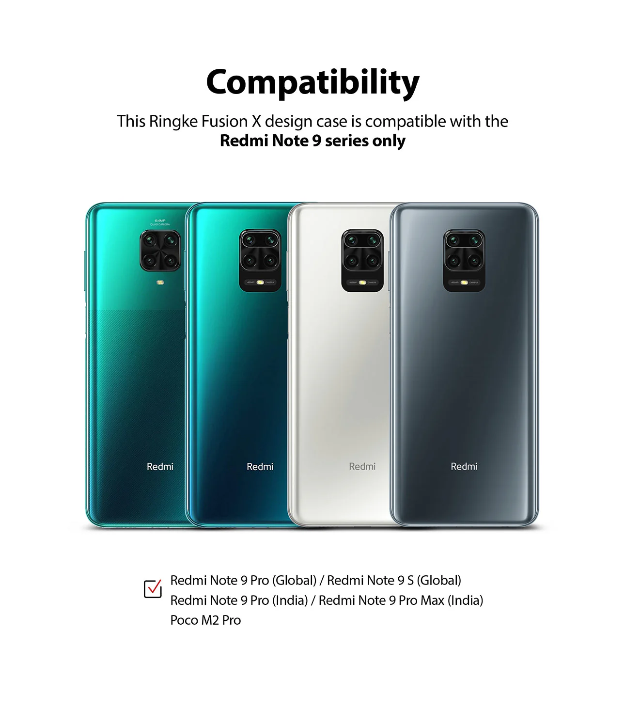 Redmi Note 9 Pro / 9 Pro Max Case | Fusion-X Design 01. Ticket Band - Image 3
