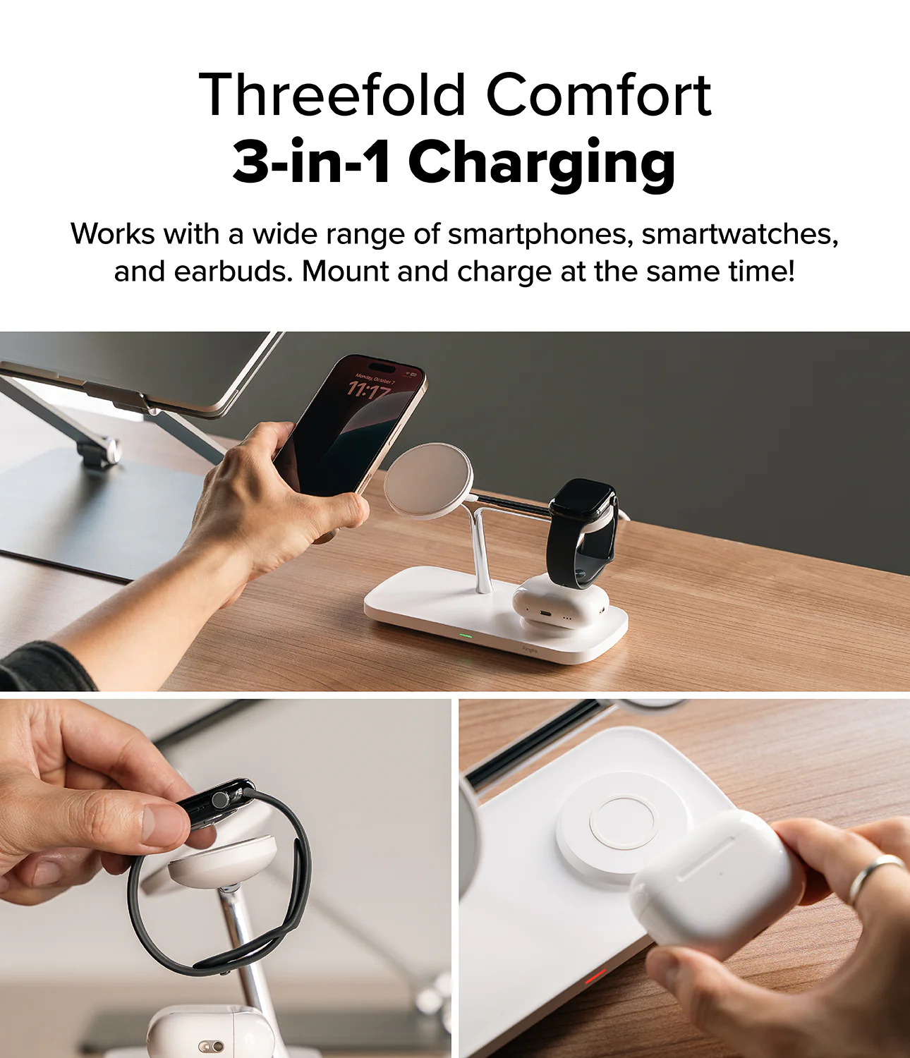 Qi2 3-in-1 Wireless Charger Stand - Image 6