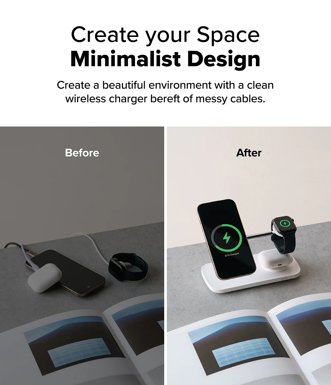 Qi2 3-in-1 Wireless Charger Stand - Image 9