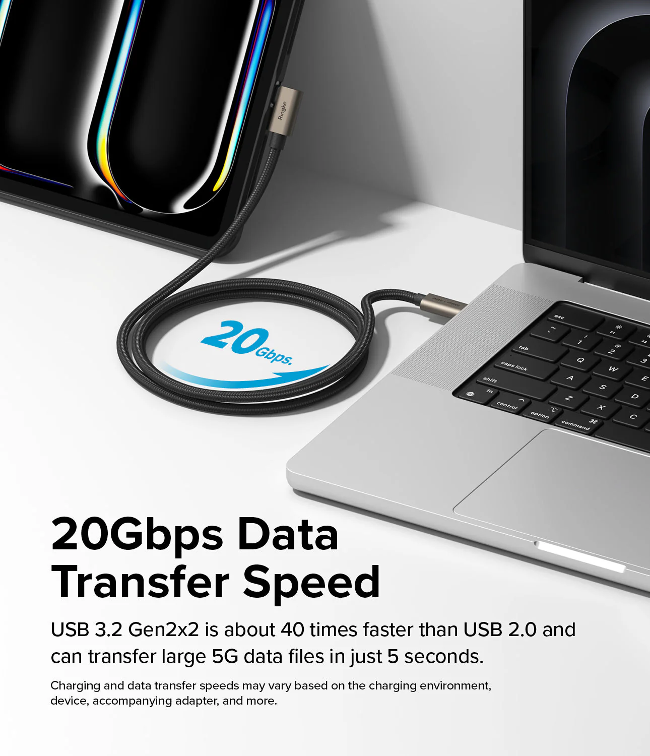 Ringke 90 Degree Cable USB 3.2 Gen 2x2 USB-C - Image 10