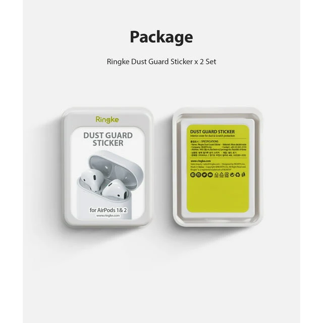 Ringke Airpods 2 / 1 Dust Guard Sticker - Image 10