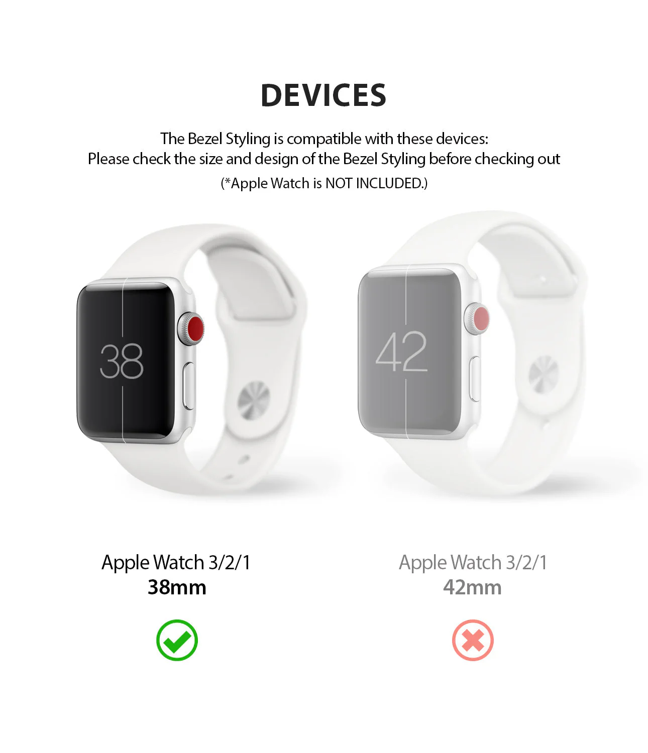 Apple Watch Series 3 / 2 / 1 (38mm) | Bezel Styling - Image 68