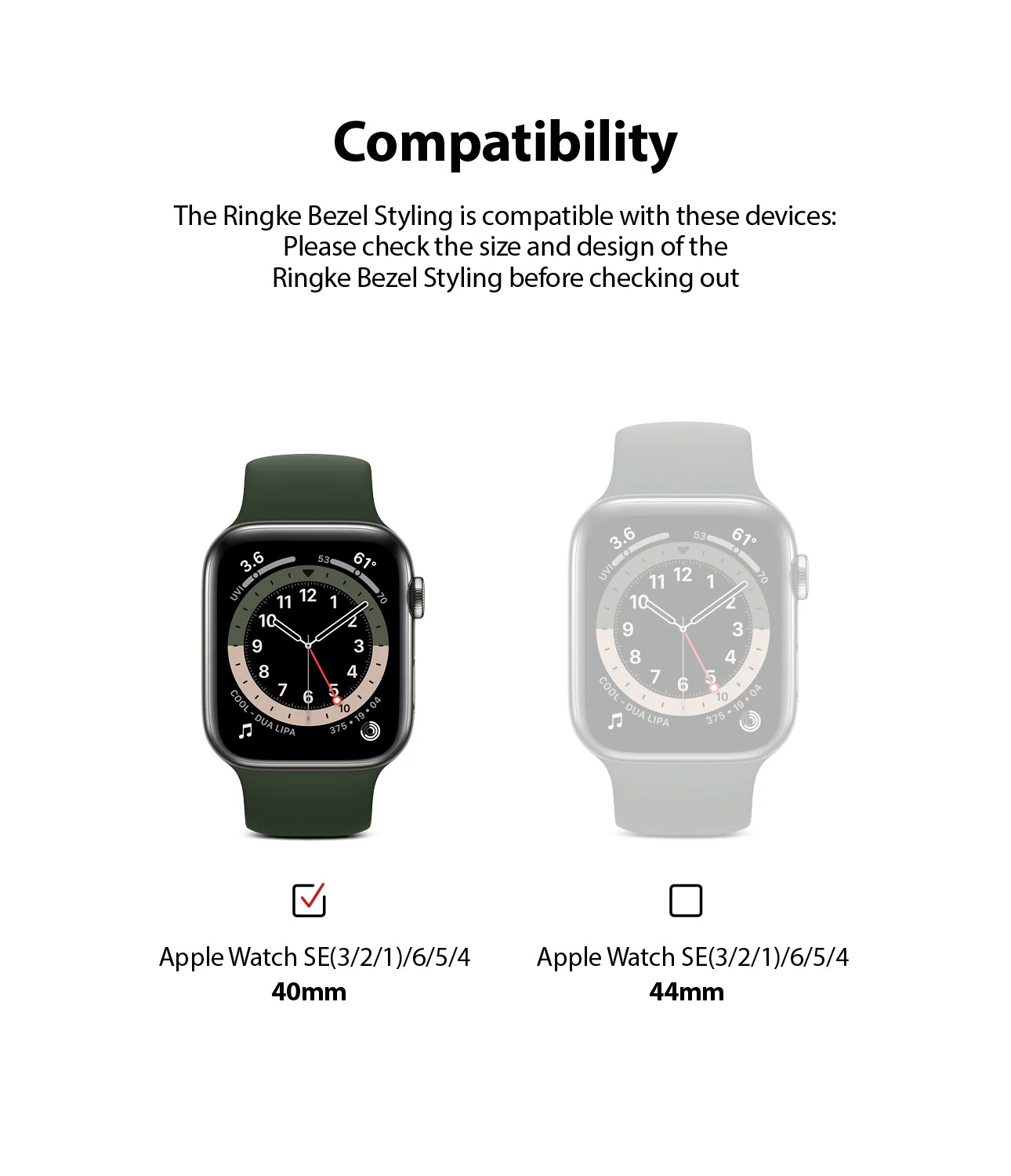 Apple Watch Series 6 / 5 / 4 / SE (40mm) | Bezel Styling - Image 120