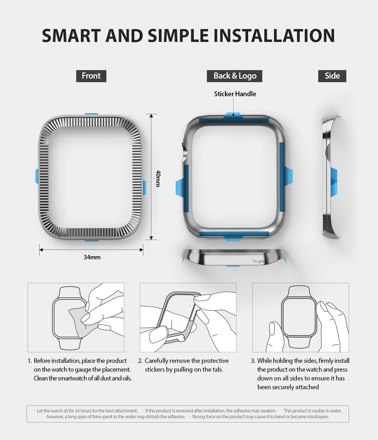 Apple Watch Series 6 / 5 / 4 / SE (40mm) | Premium Bezel Styling O - Image 10