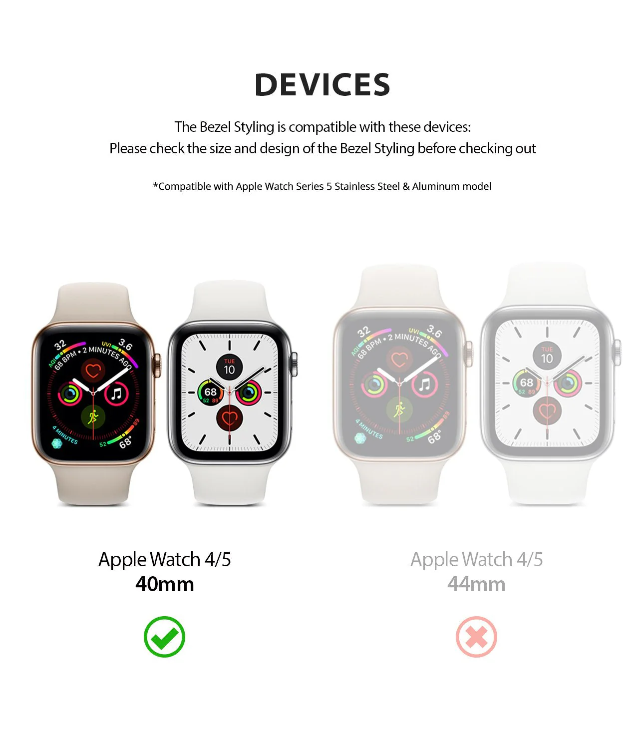 Apple Watch Series 6 / 5 / 4 / SE (40mm) | Premium Bezel Styling O - Image 3