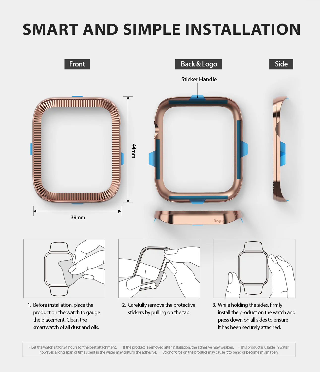 Apple Watch Series 6 / 5 / 4 / SE (44mm) | Premium Bezel Styling O - Image 23