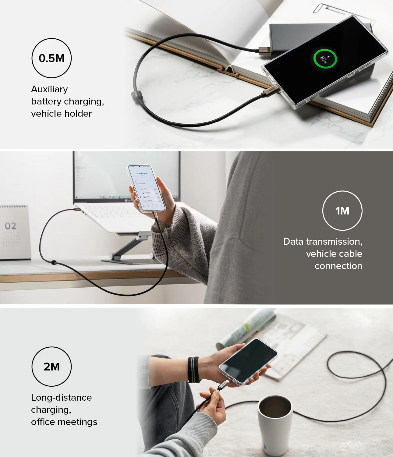 Ringke Fast Charging Basic Cable USB-A to USB-C - Image 13
