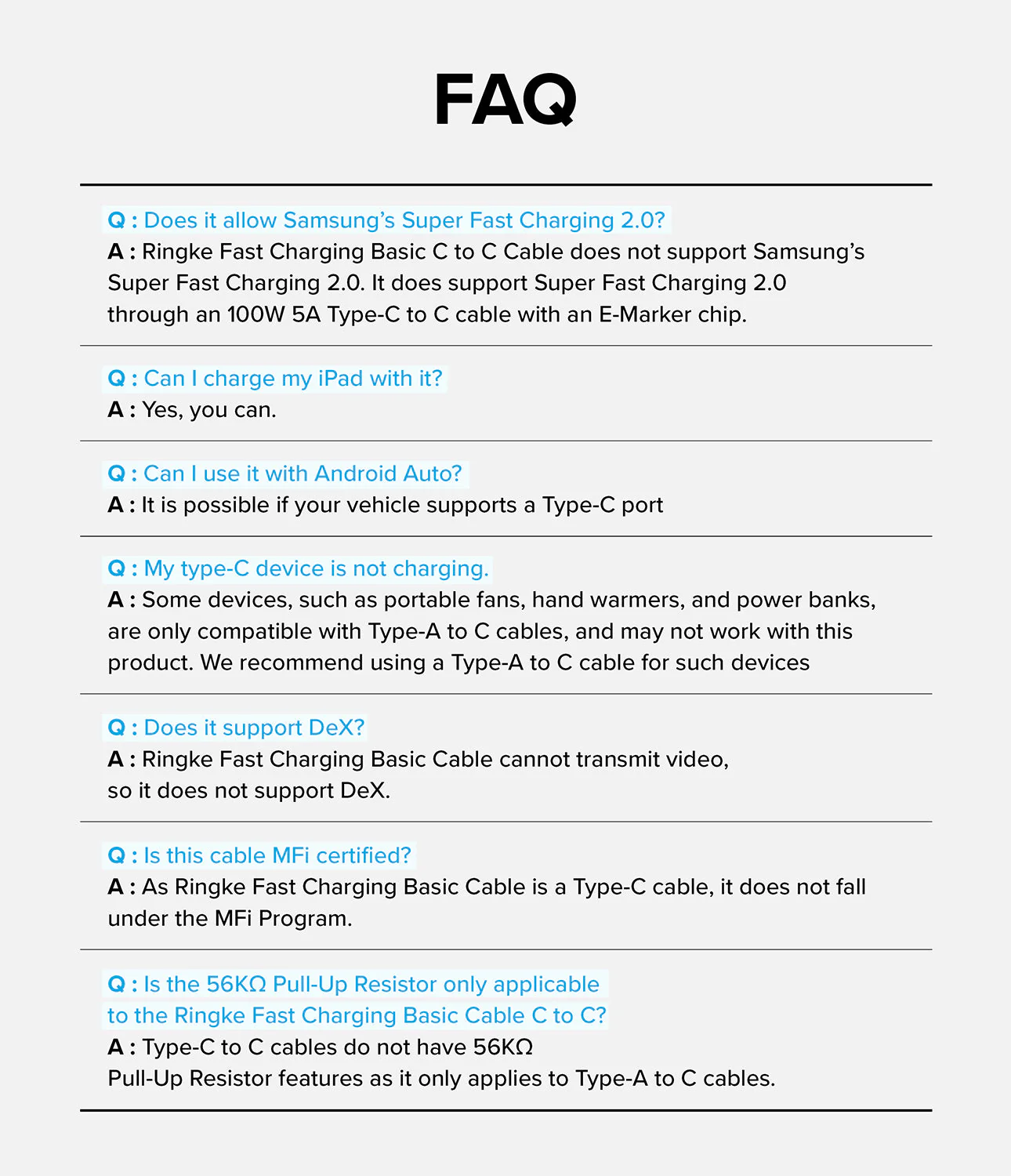 Ringke Fast Charging Basic Cable USB-C to USB-C - Image 57