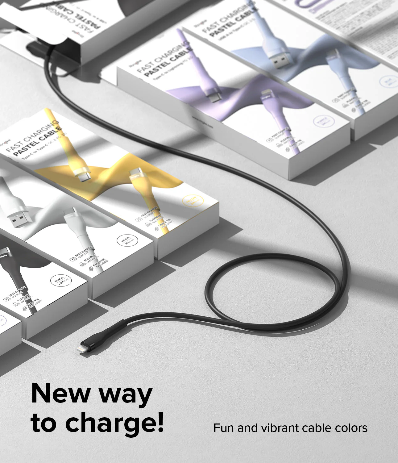 Ringke Fast Charging Pastel Cable - C Type-Lightning - Image 6