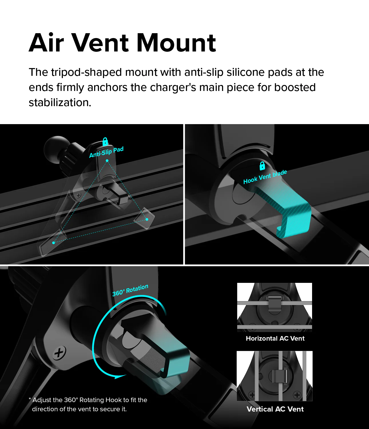 Qi2 Peltier Magnetic Car Charger Mount - Image 13