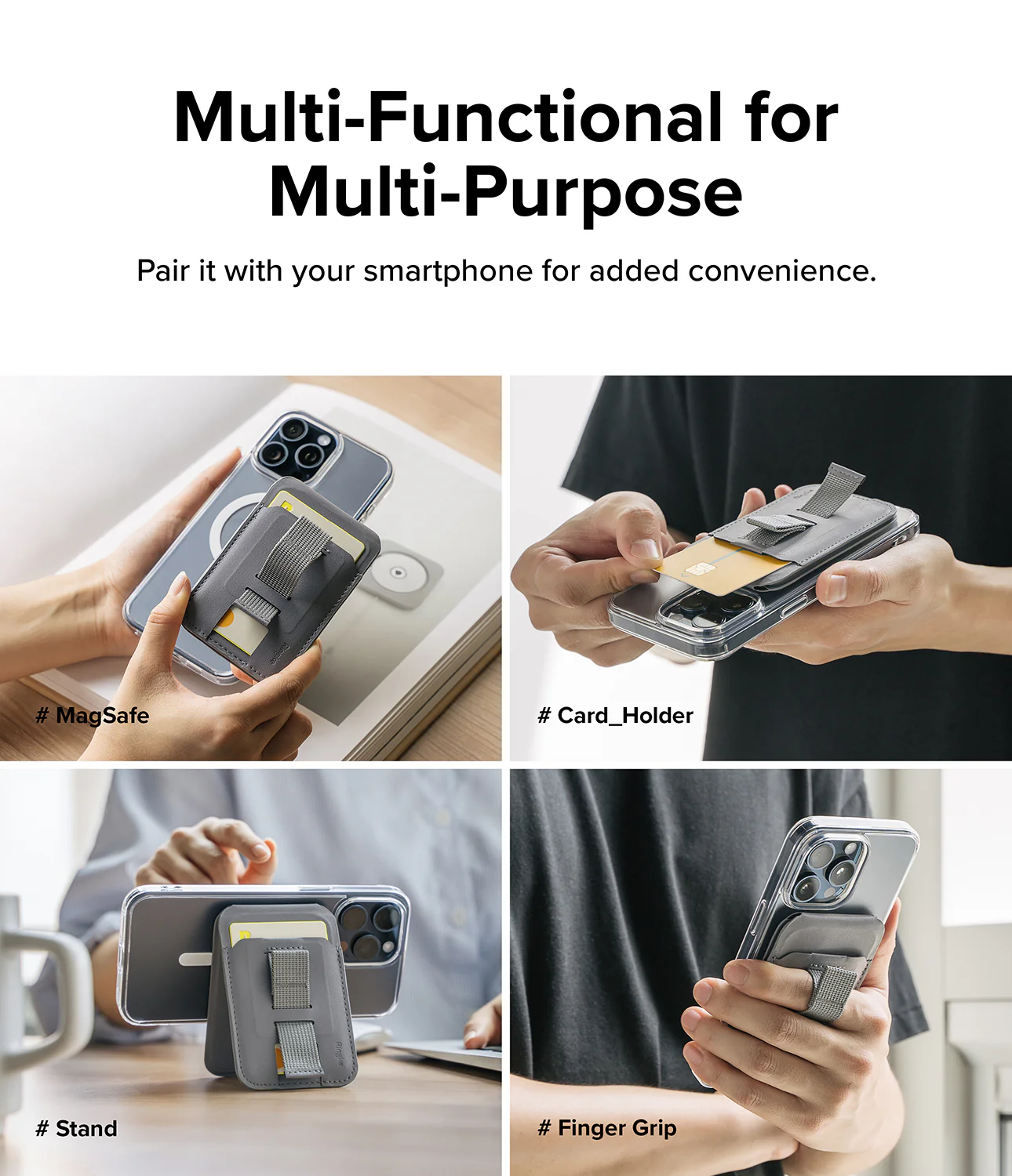 Card Holder | Stand Grip Magnetic Card Holder Wallet - Image 3