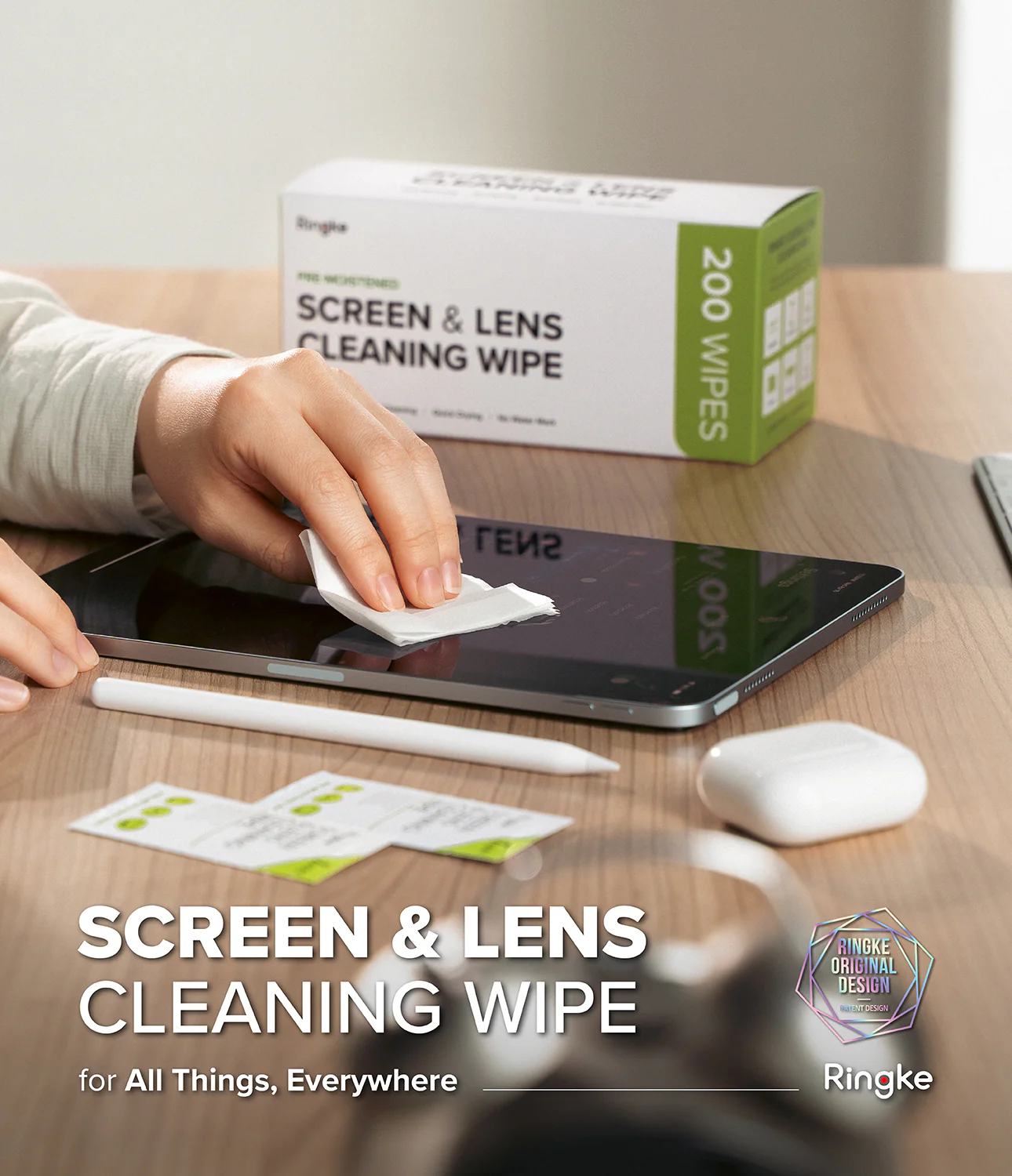 Screen and Lens Cleaning Wipes - Image 2