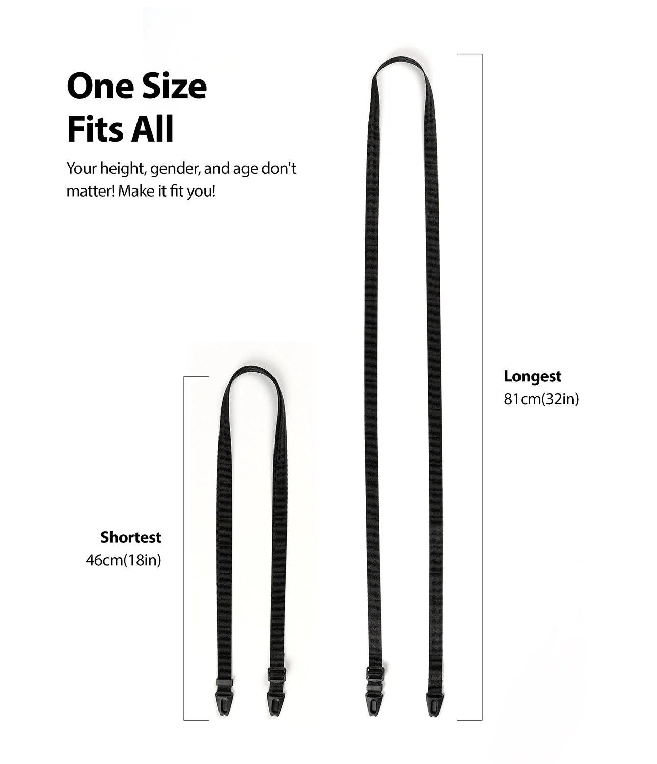 Shoulder Strap | Black / Neon Orange - Image 12